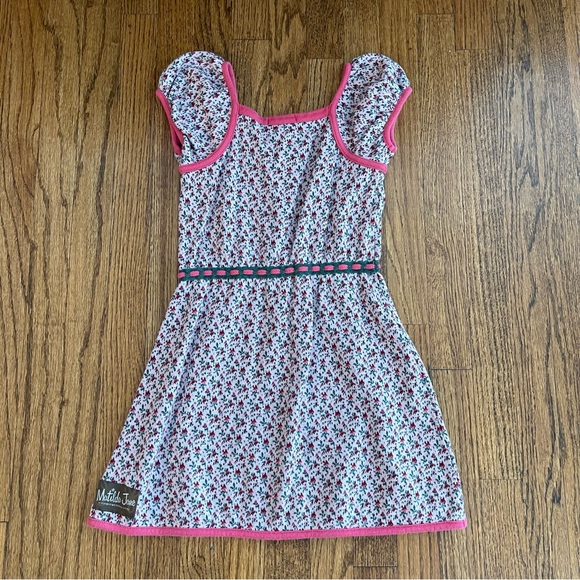 Matilda Jane Cap Sleeve Belted Floral Dress Size 4 - Picture 14 of 16